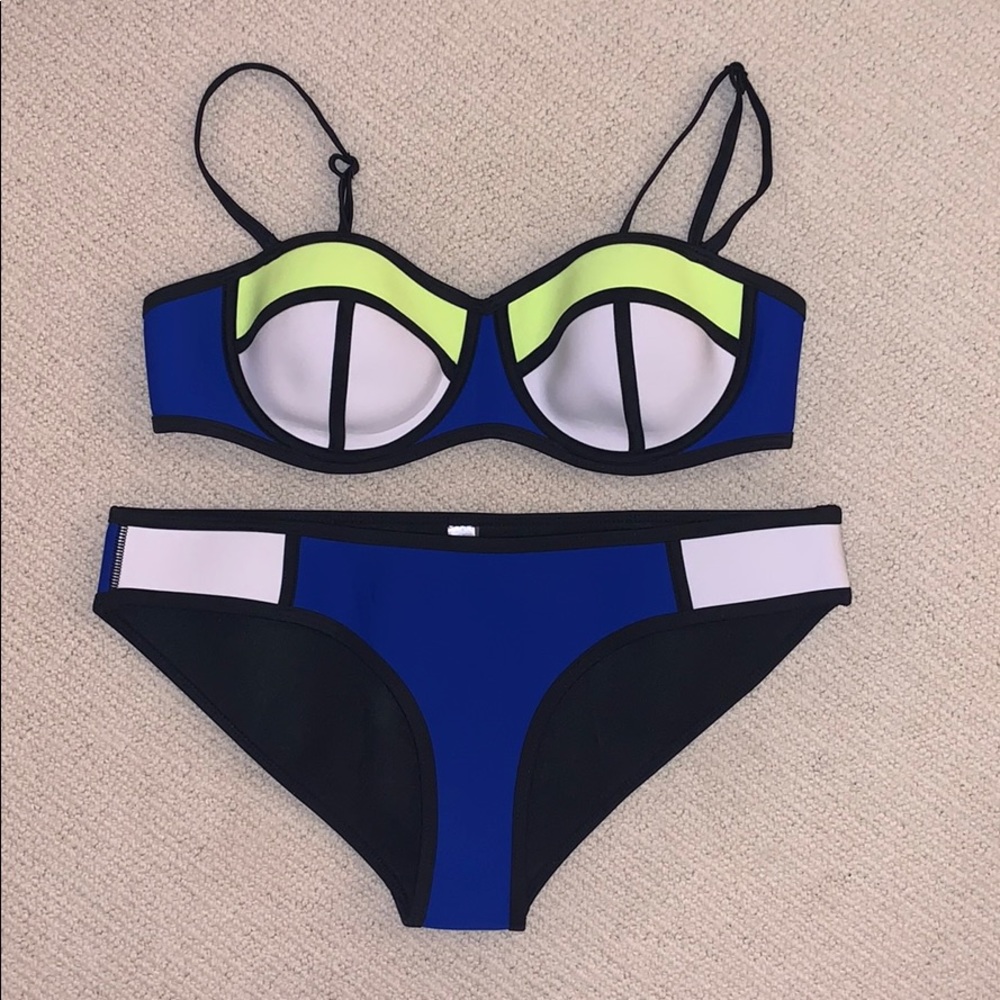 NWOT Color-Block Bikini Set (Top & Bottom)